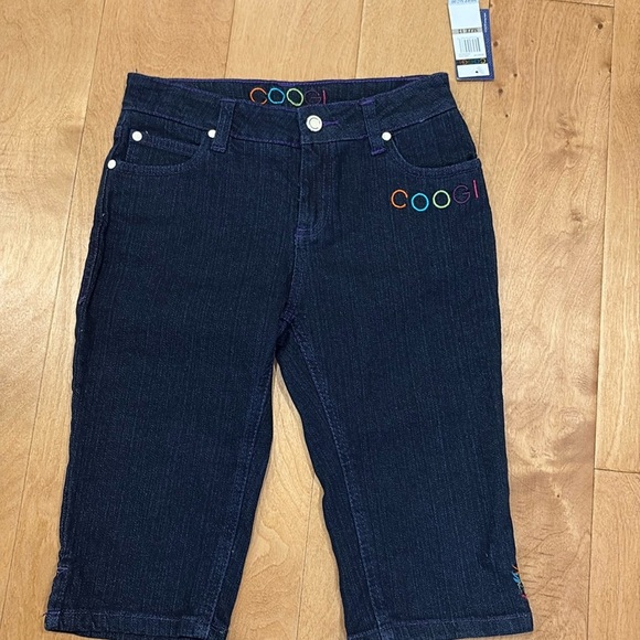 COOGI Other - NWT new COOGI dark blue denim pedal pushers  jeans girls size 12